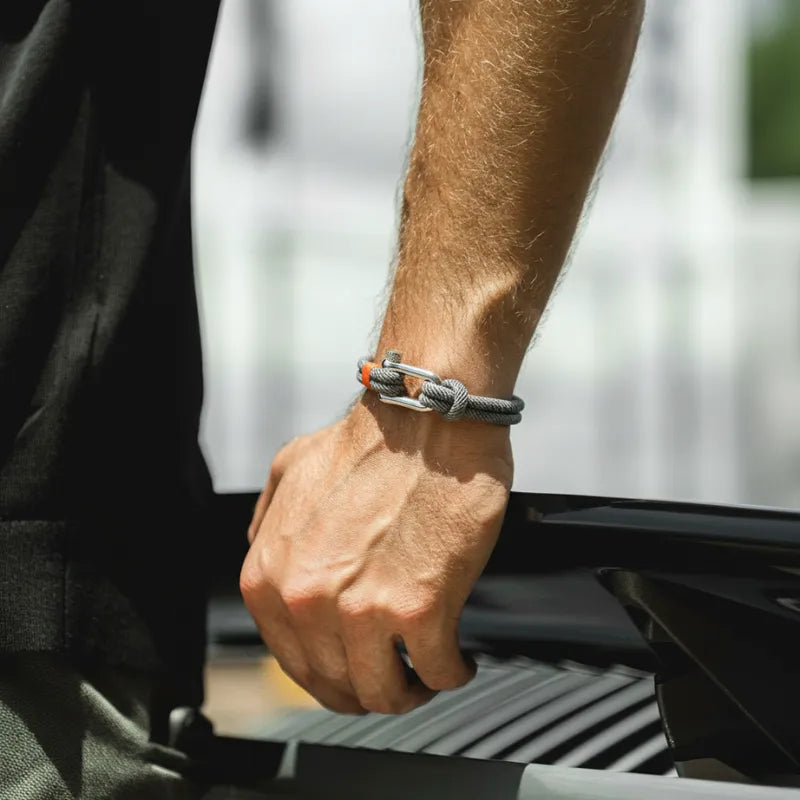 Gray Rope Bracelet